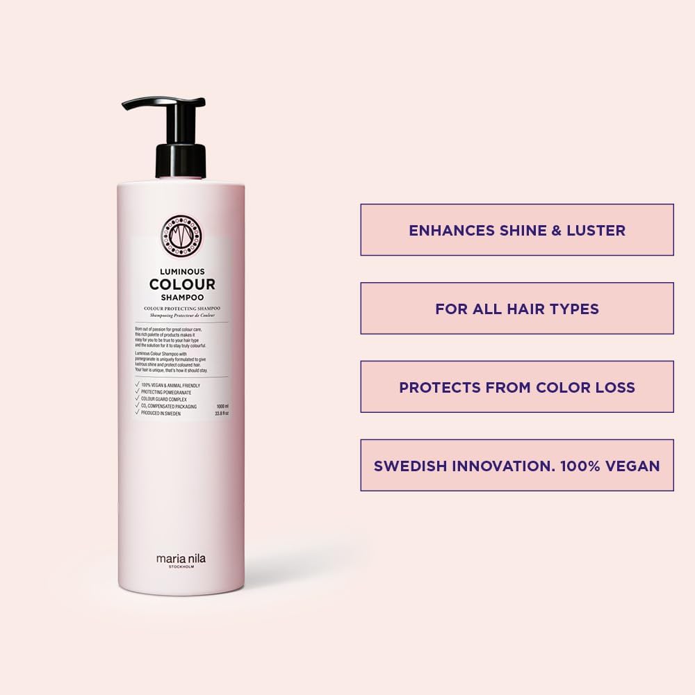 Maria Nila Luminous Colour Shampoo 1 L (33.8 fl oz) Shampoo Maria Nila