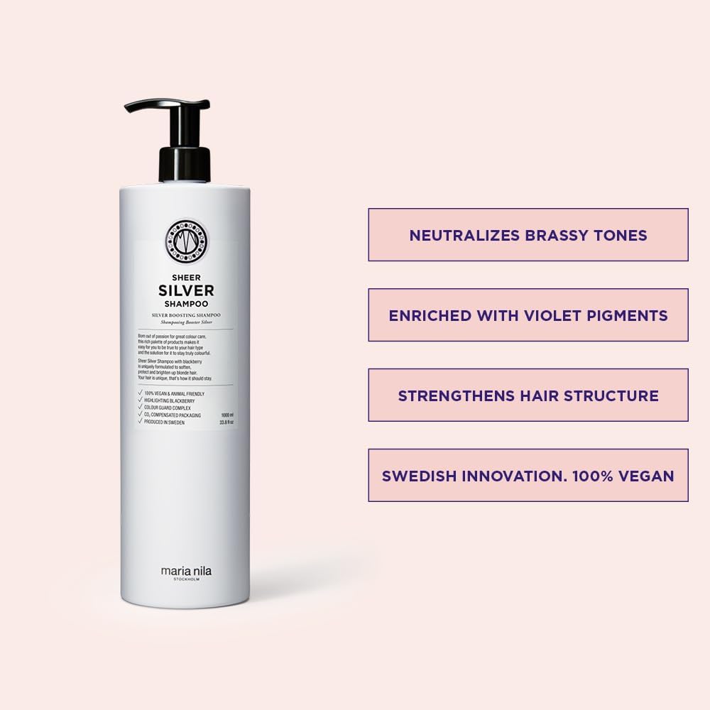 Maria Nila Sheer Silver Shampoo 1 L (33.8 fl oz) Shampoo Maria Nila
