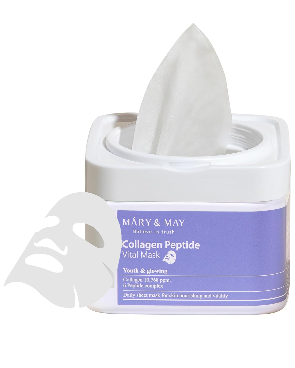 Mary&May Collagen Peptide Vital Mask 110 g (30 sheets)