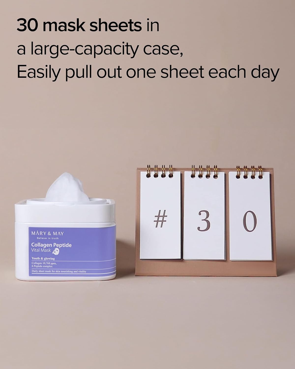 Mary&May Collagen Peptide Vital Mask 110 g (30 sheets)