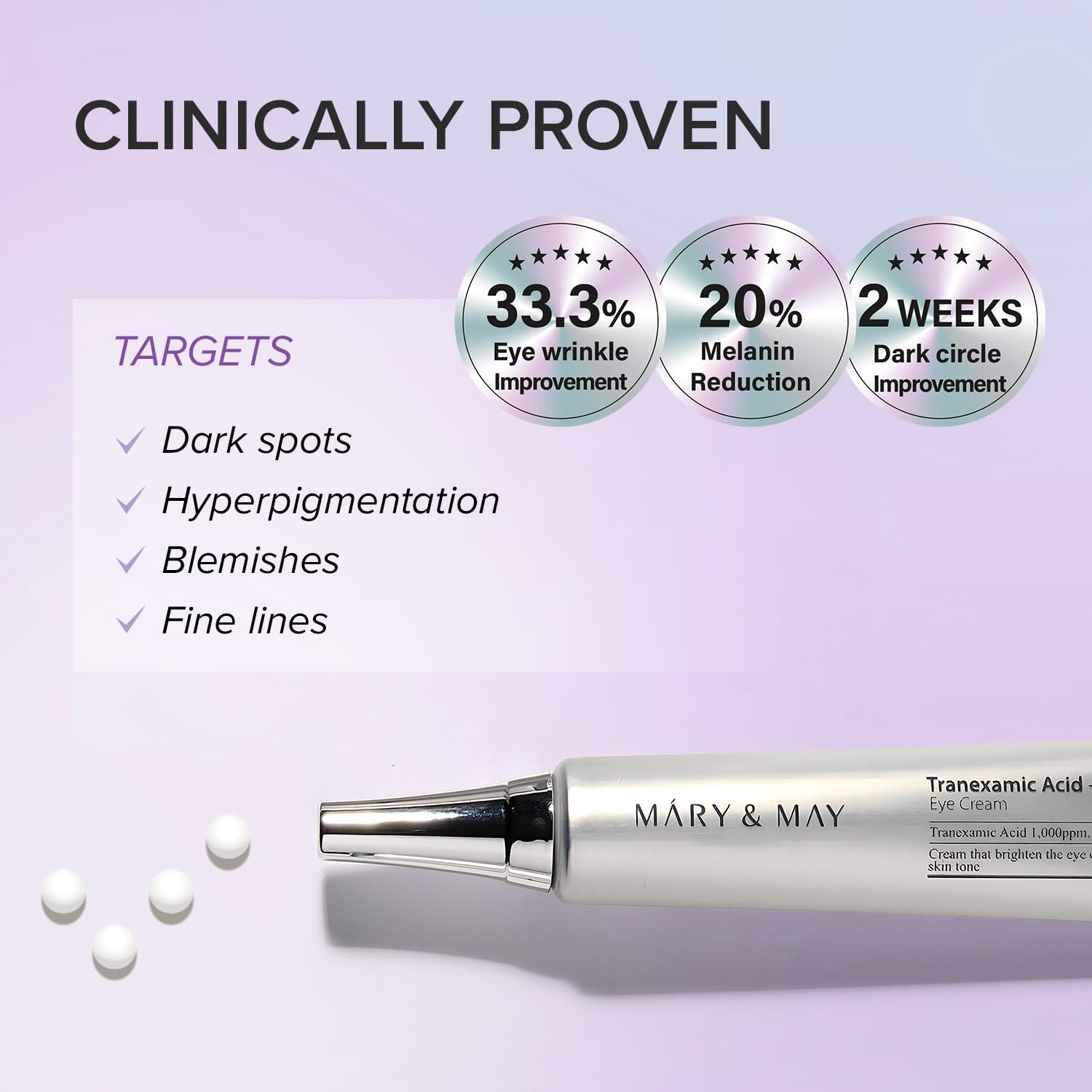 Mary&May Tranexamic Acid Glutathion Eye Cream 30 mL (1.01 fl oz)