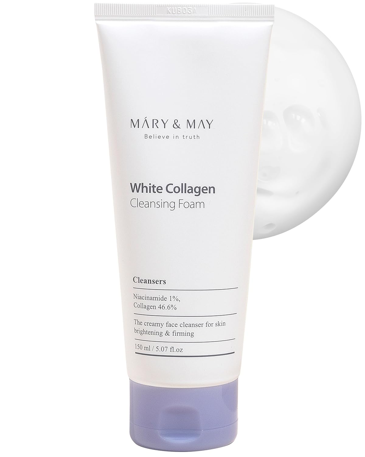 Mary&May White Collagen Cleansing Foam 150 mL (5.07 fl oz)