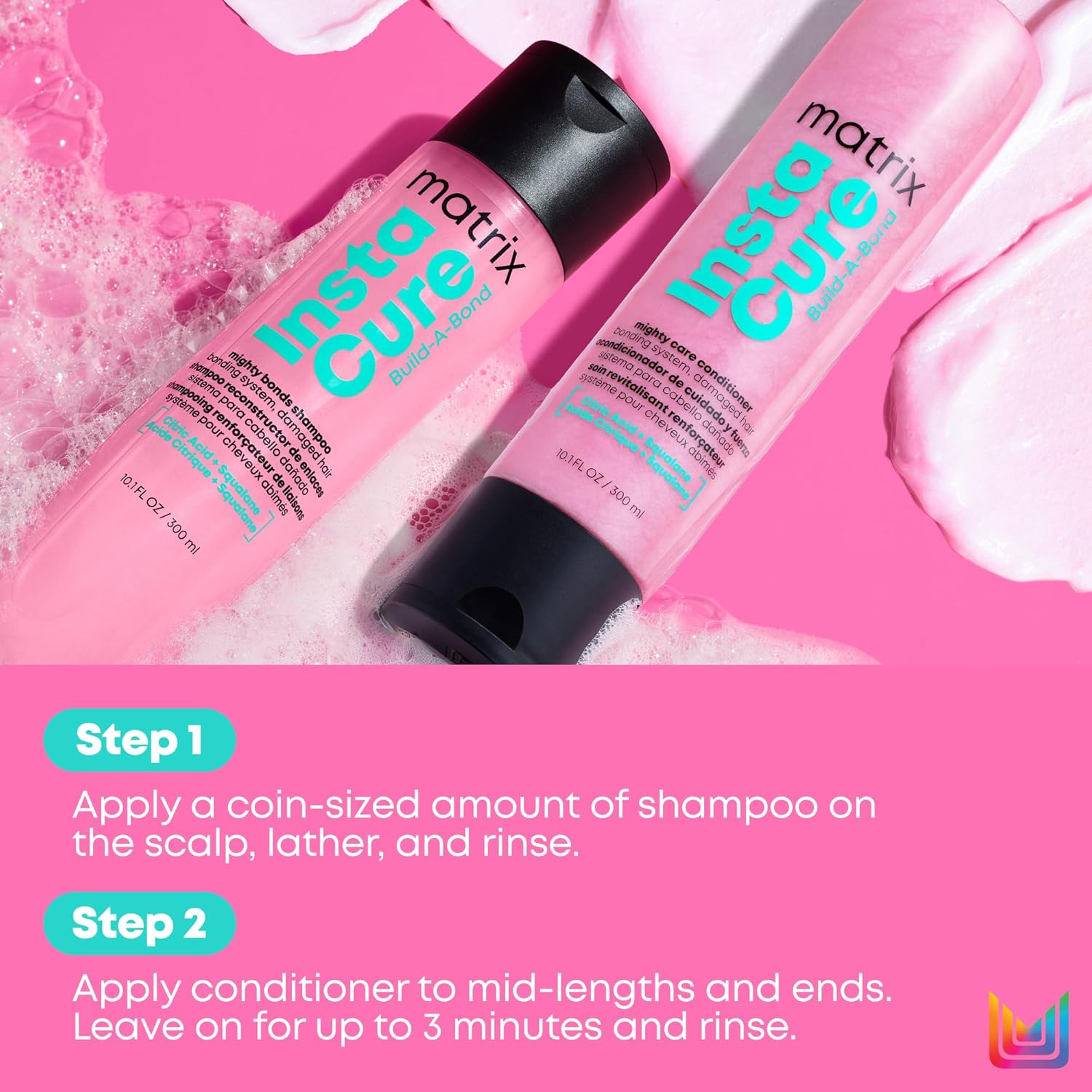 Matrix Instacure Build A Bond Shampoo & Conditioner Set 300 mL (10.1 FL oz)