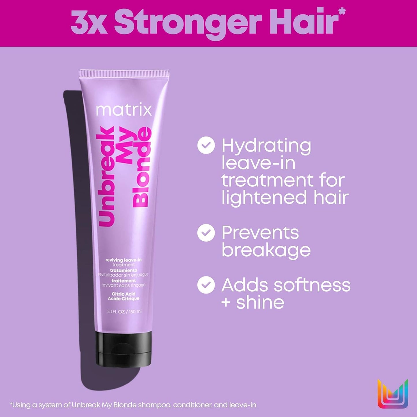 Matrix - Unbreak My Blonde Reviving Leave In Treatment - 150ml / 5.1 FL oz [Beauty]