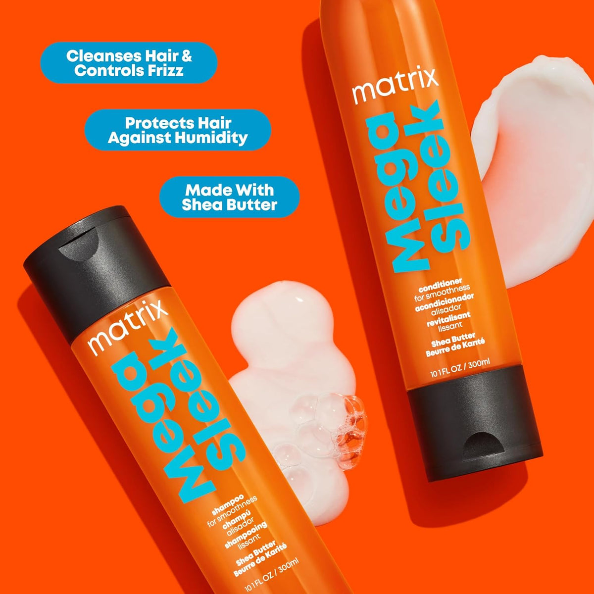 Matrix Mega Sleek Shampoo & Conditioner Set 300 mL (10.1 fl oz) Set Matrix