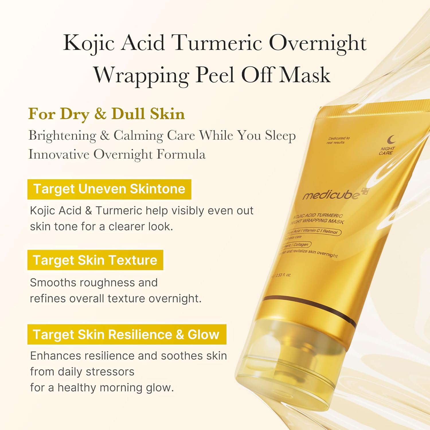 Medicube Kojic Acid Turmeric Night Wrapping Mask 75 mL (2.53 fl oz) Mask medicube