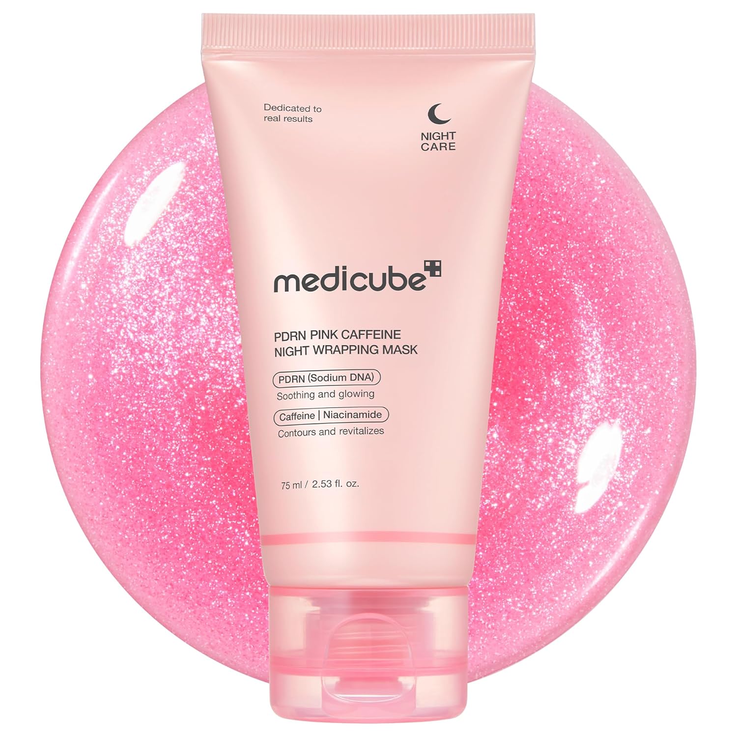 Medicube PDRN Pink Caffeine Night Wrapping Mask 75 mL (2.53 fl oz)