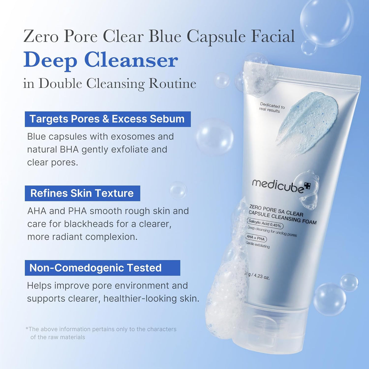 Medicube Zero Pore SA Clear Capsule Cleansing Foam 120 mL (4.23 fl oz) Cleanser medicube