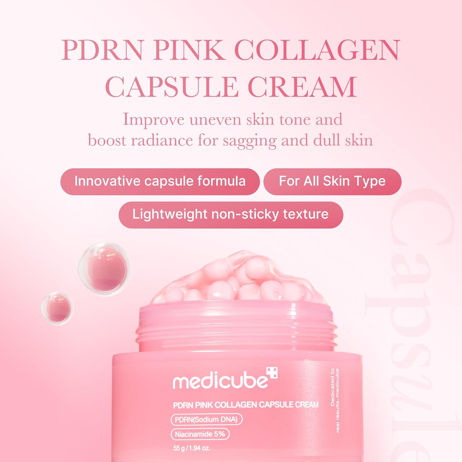 Medicube PRDN Pink Collagen Capsule Cream 55 g (1.94 oz) Moisturizer medicube