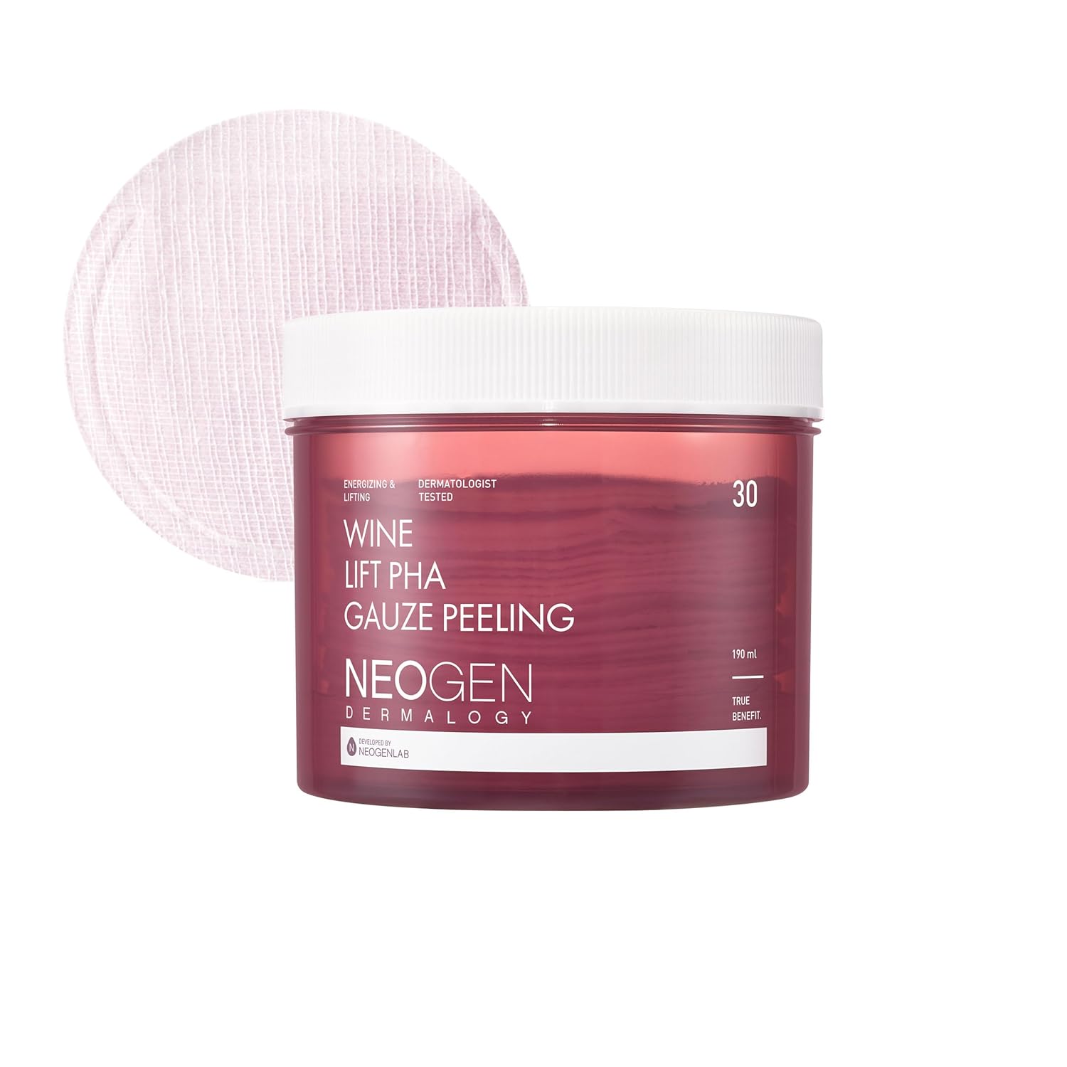 Neogen Wine Lift PHA Gauze Peeling 190 mL (30 pc)
