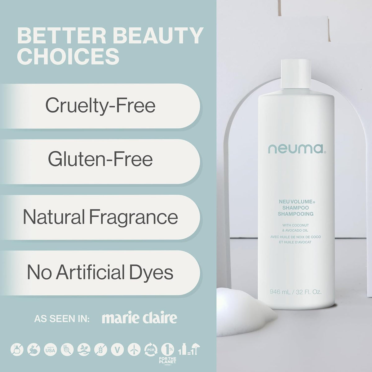 Neuma: Neu Volume Shampoo 946 mL (32 fl oz) Shampoo Neuma