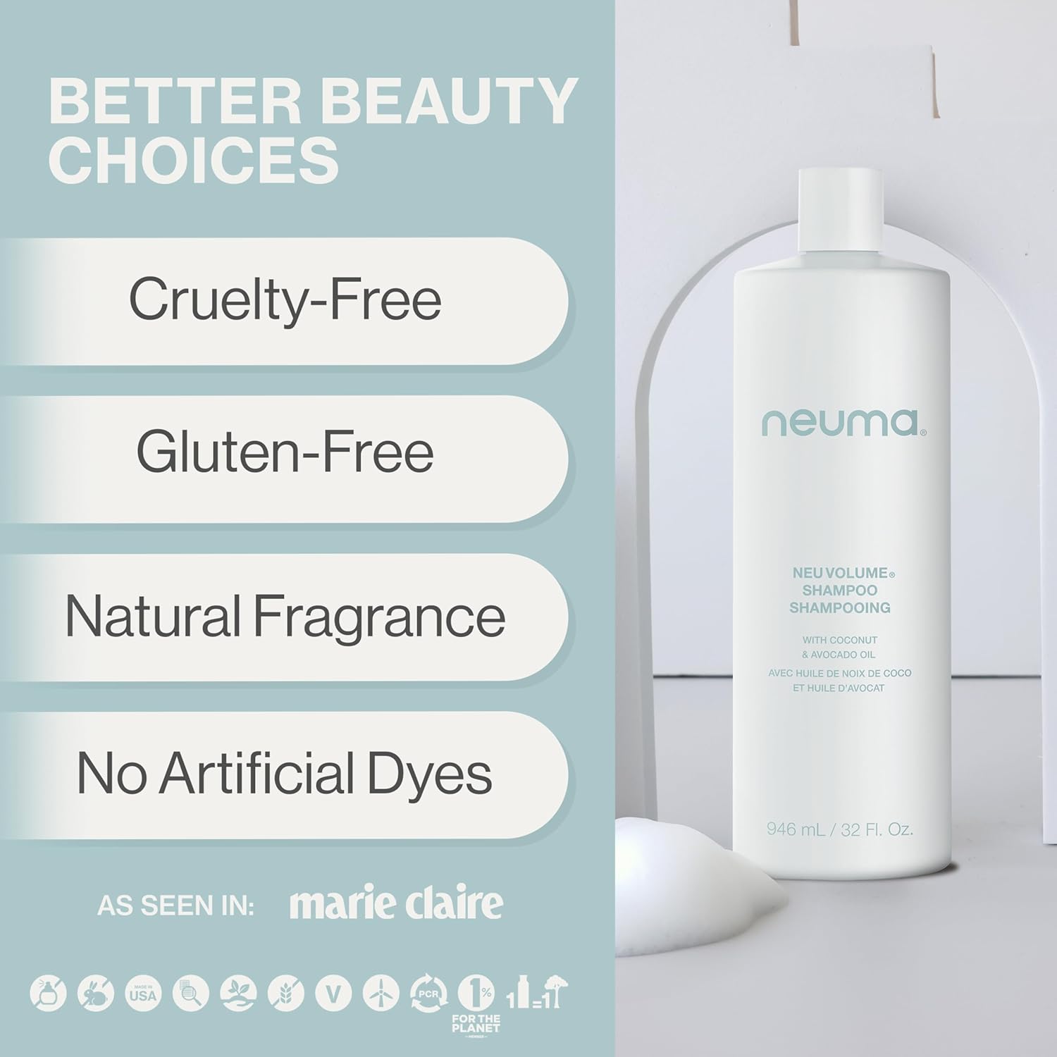 Neuma: Neu Volume Shampoo 946 mL (32 fl oz) Shampoo Neuma