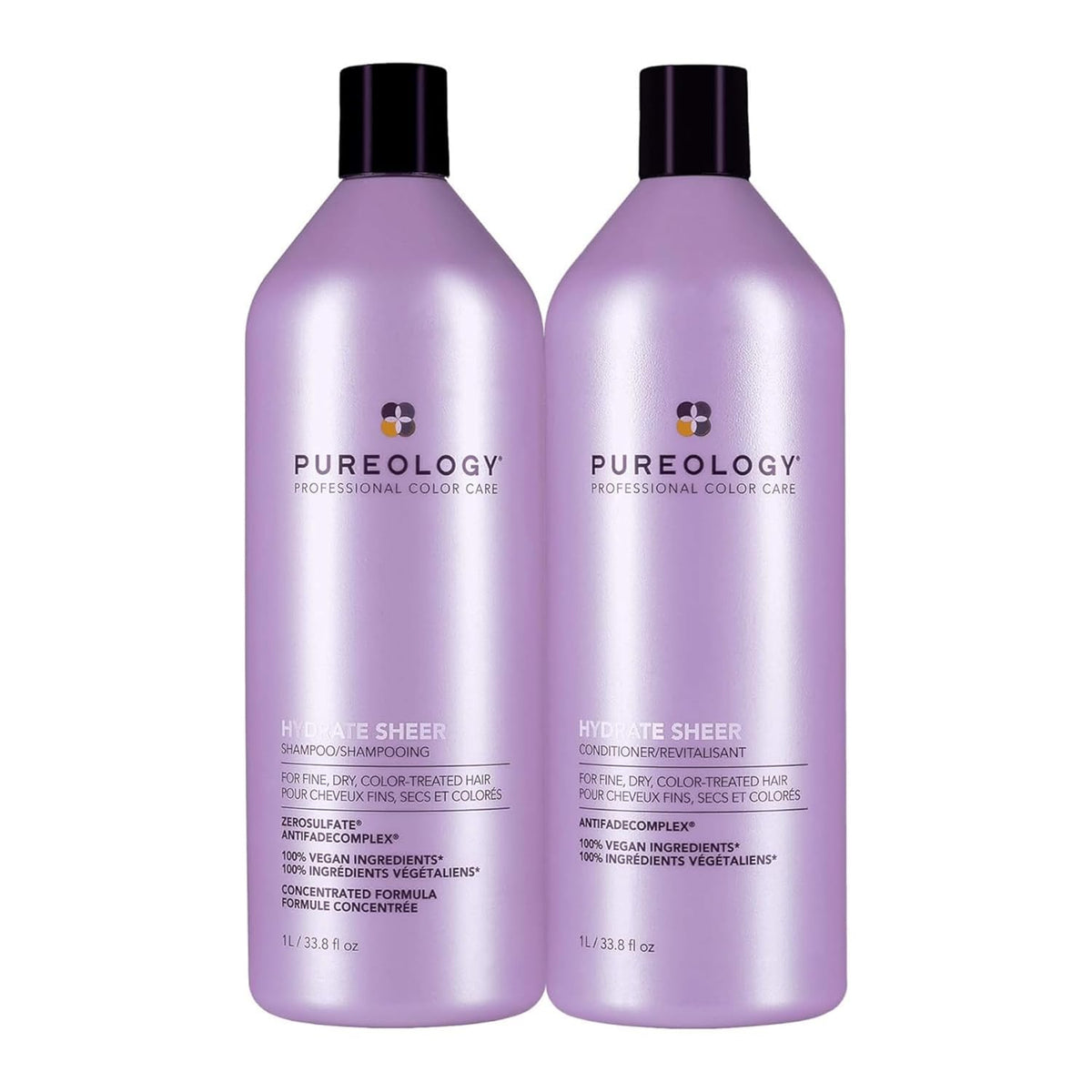 Pureology - Hydrate Sheer Shampoo and Conditioner DUO - 1L / 33.8oz [Beauty] Beauty Pureology