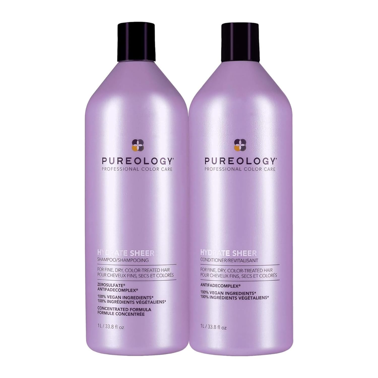 Pureology - Hydrate Sheer Shampoo and Conditioner DUO - 1L / 33.8oz [Beauty] Beauty Pureology