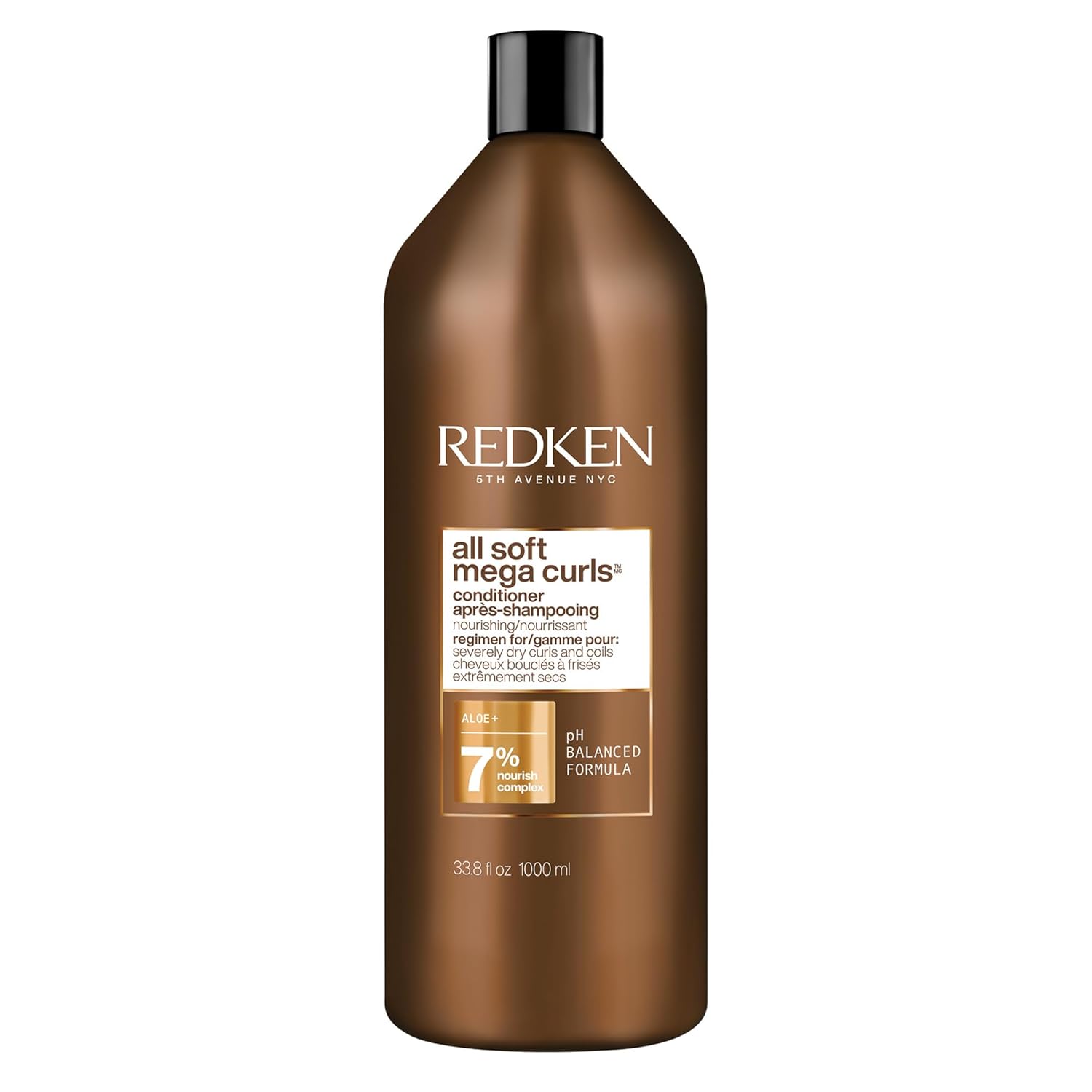Redken - All Soft Mega Curls Conditioner - 33.8oz / 1 L [Beauty] Beauty Redken