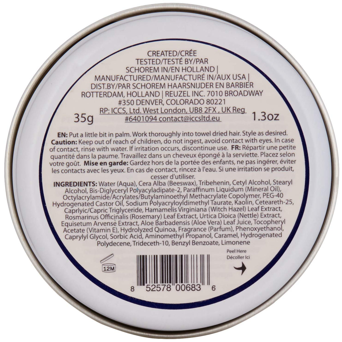 Reuzel: Clay Matte Pomade 37 g (1.3 oz) Styling Reuzel