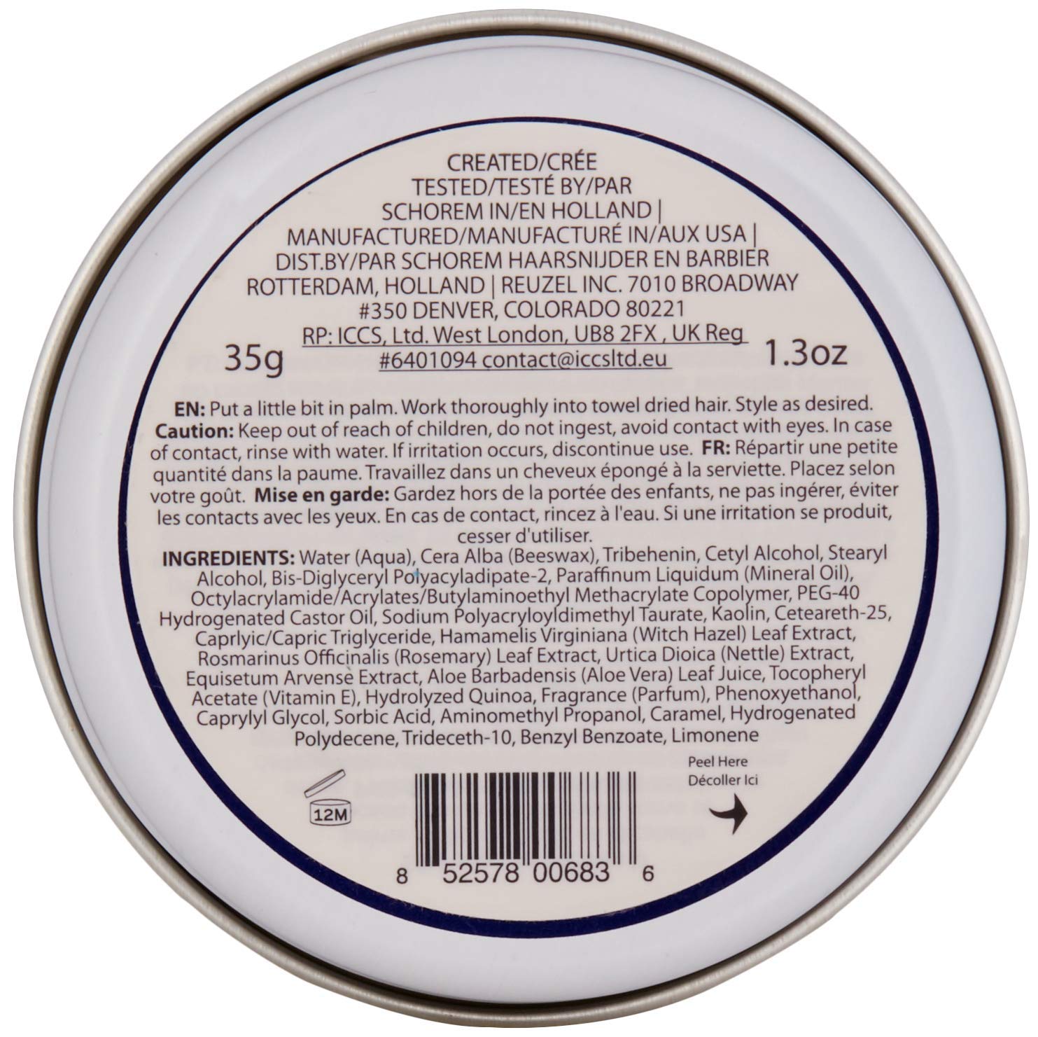 Reuzel: Clay Matte Pomade 37 g (1.3 oz) Styling Reuzel