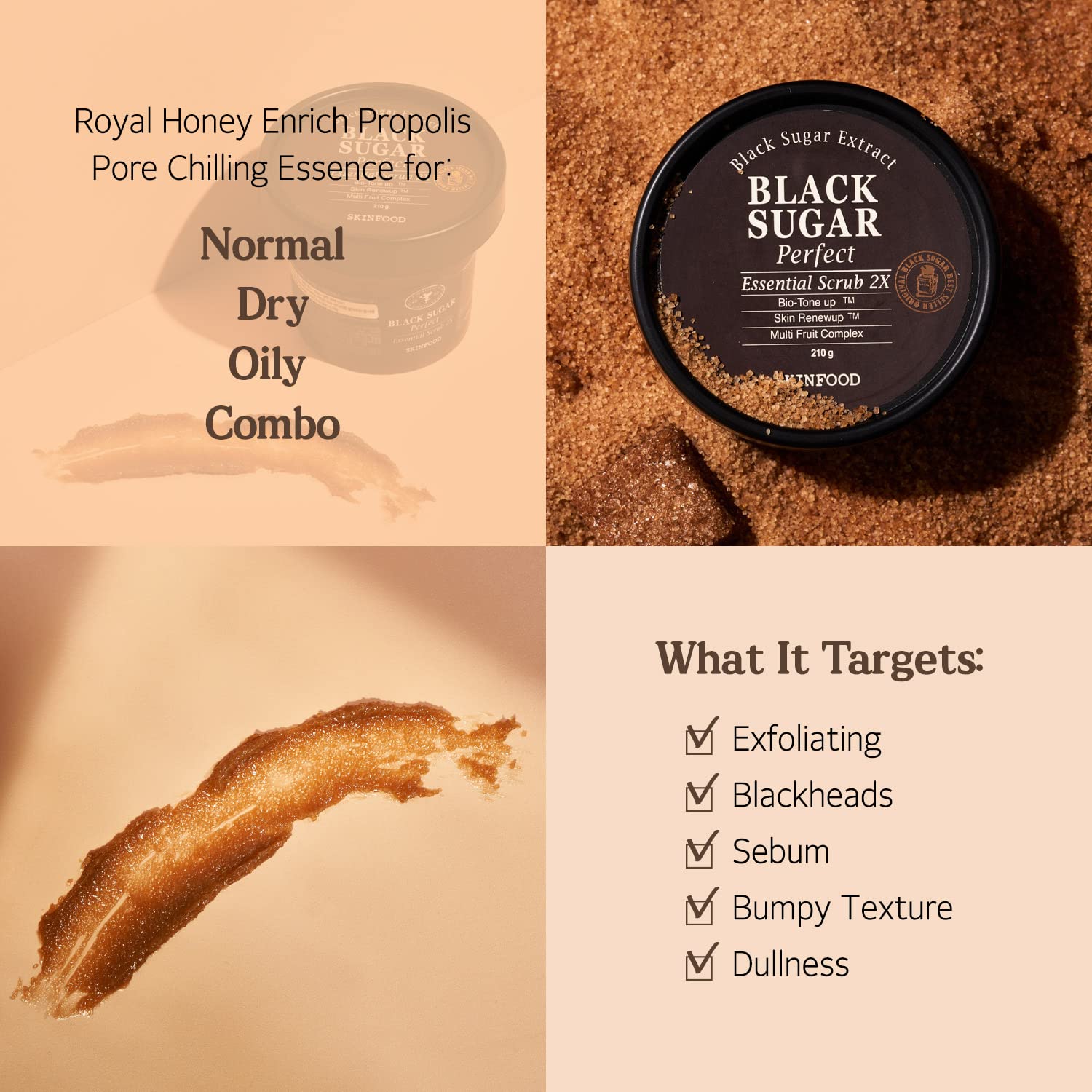 Skinfood Black Sugar Perfect Essential Scrub 2X 210g