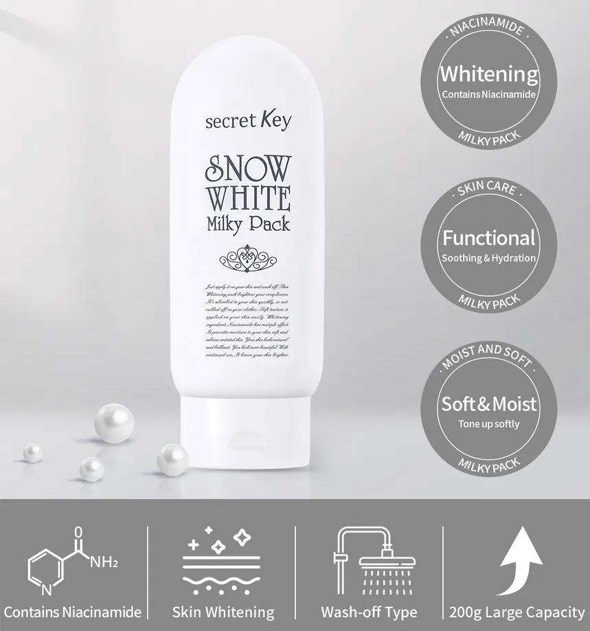 Secret Key Snow White Milky Pack 200 g (7.05 oz)