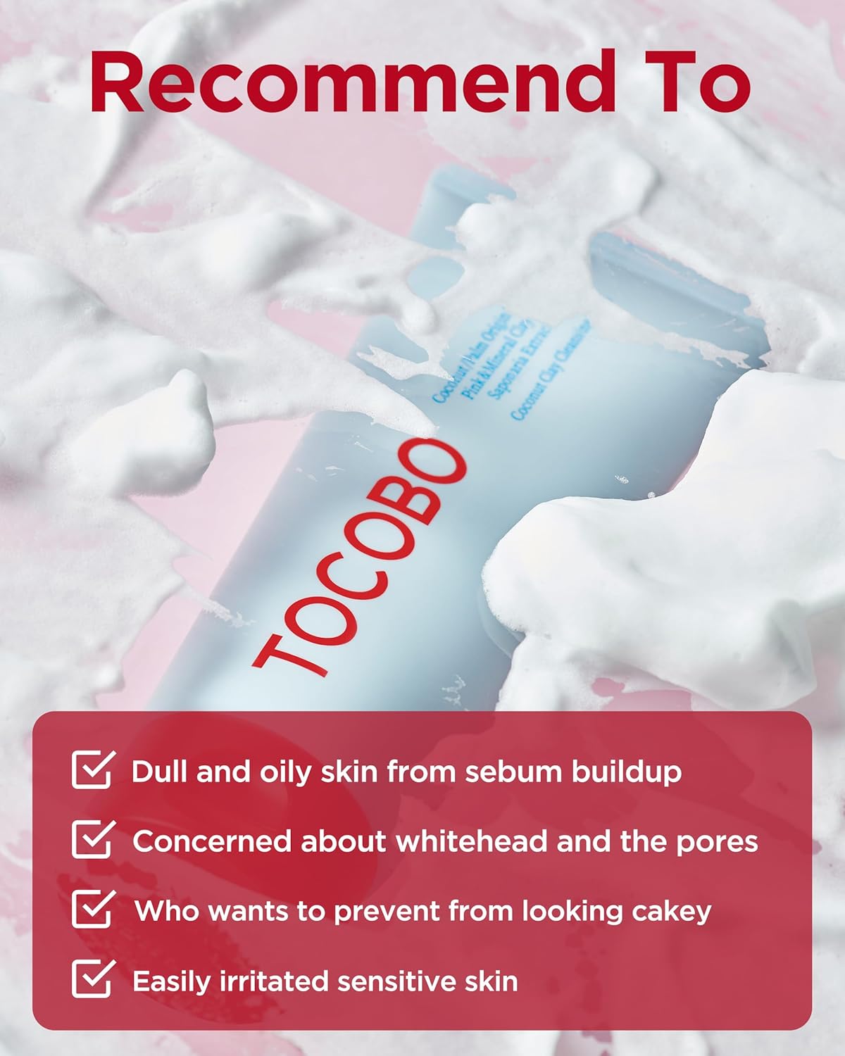 TOCOBO Coconut Clay Cleansing Foam 150 mL (5.07 fl oz)