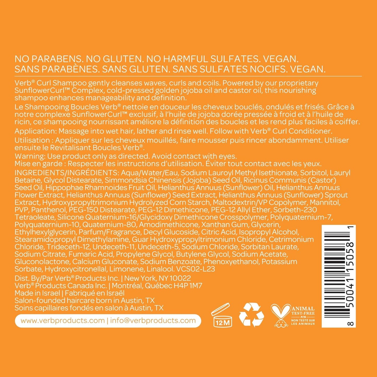 VERB: Curl Shampoo - 32oz / 946ml