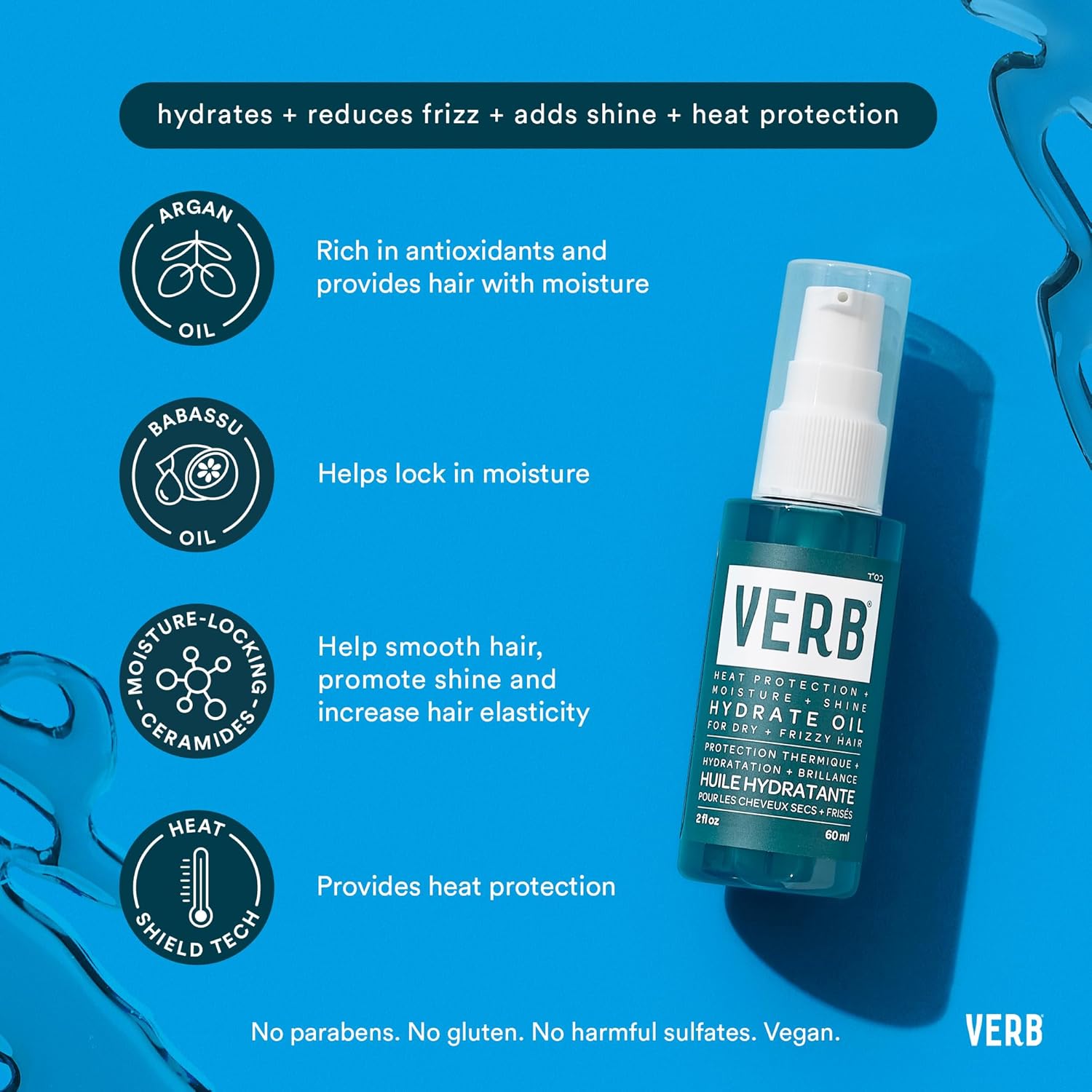 VERB: Hydrate Oil 60 mL (2 fl oz) Serum VERB