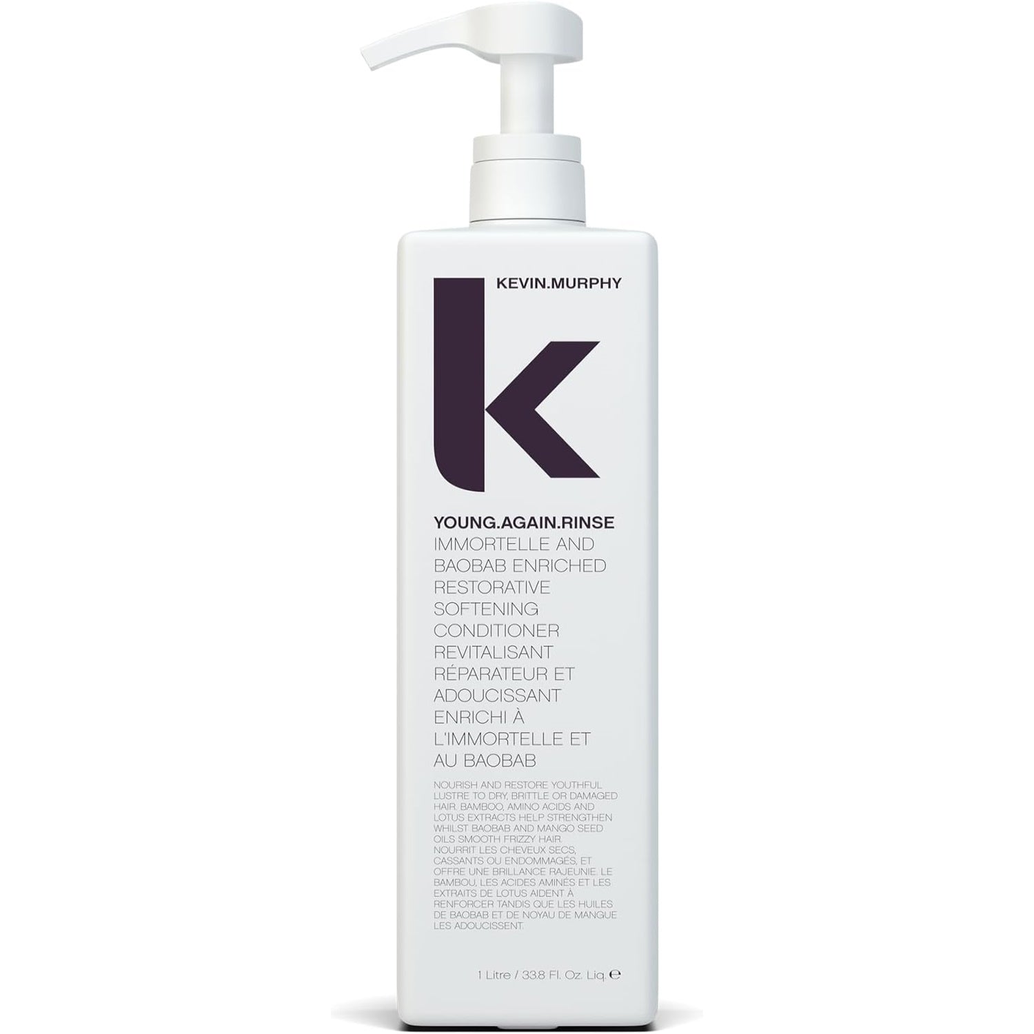 Kevin Murphy: Young Again Rinse Restorative Softening Conditioner - 1L / 33.8 Fl.Oz [Beauty] Hair Care Kevin Murphy