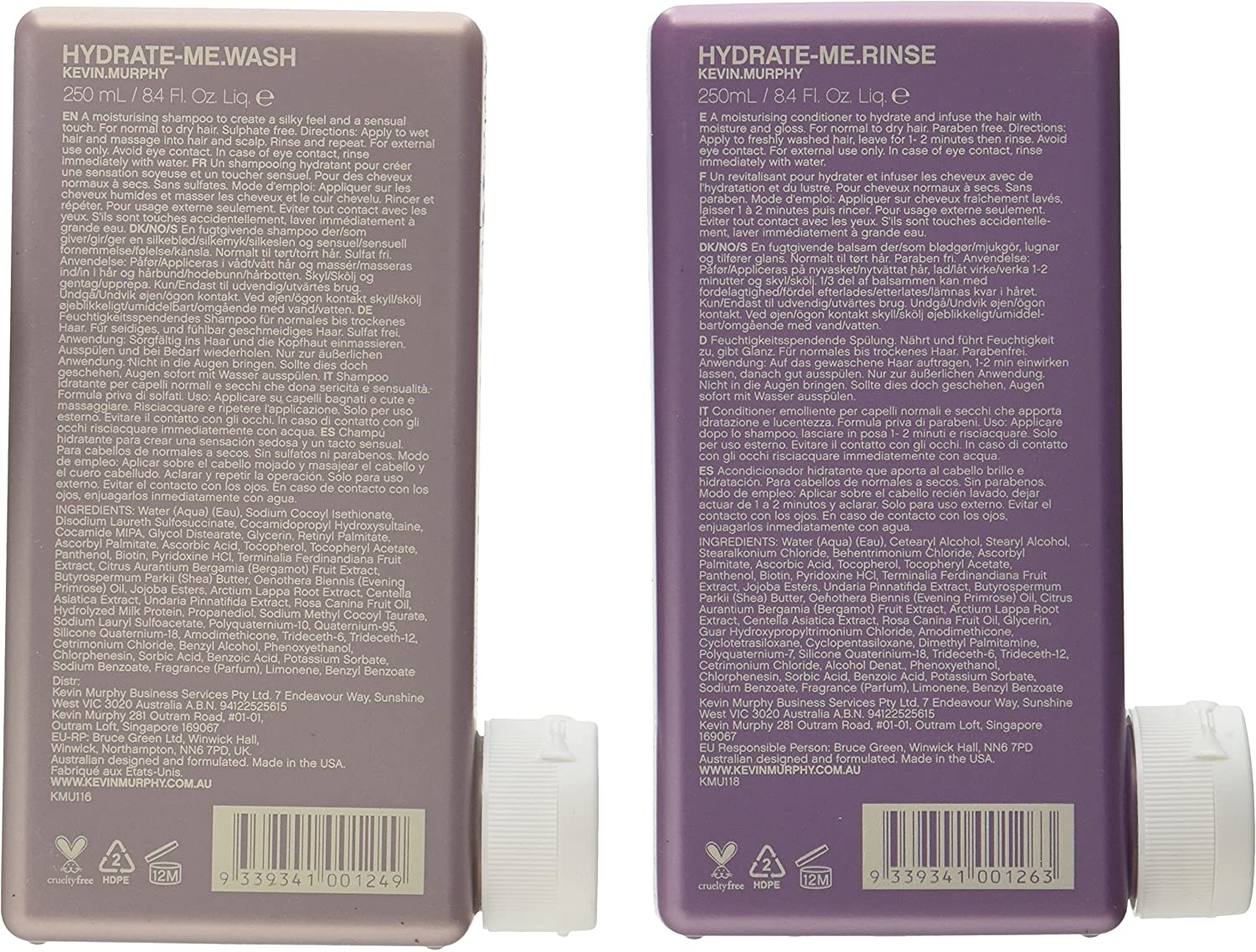 Kevin Murphy Hydrate Me Wash & Rinse - 250mL / 8.4 fl oz [Hair Care] Hair Care Kevin Murphy   